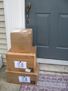 Boxes on Porch